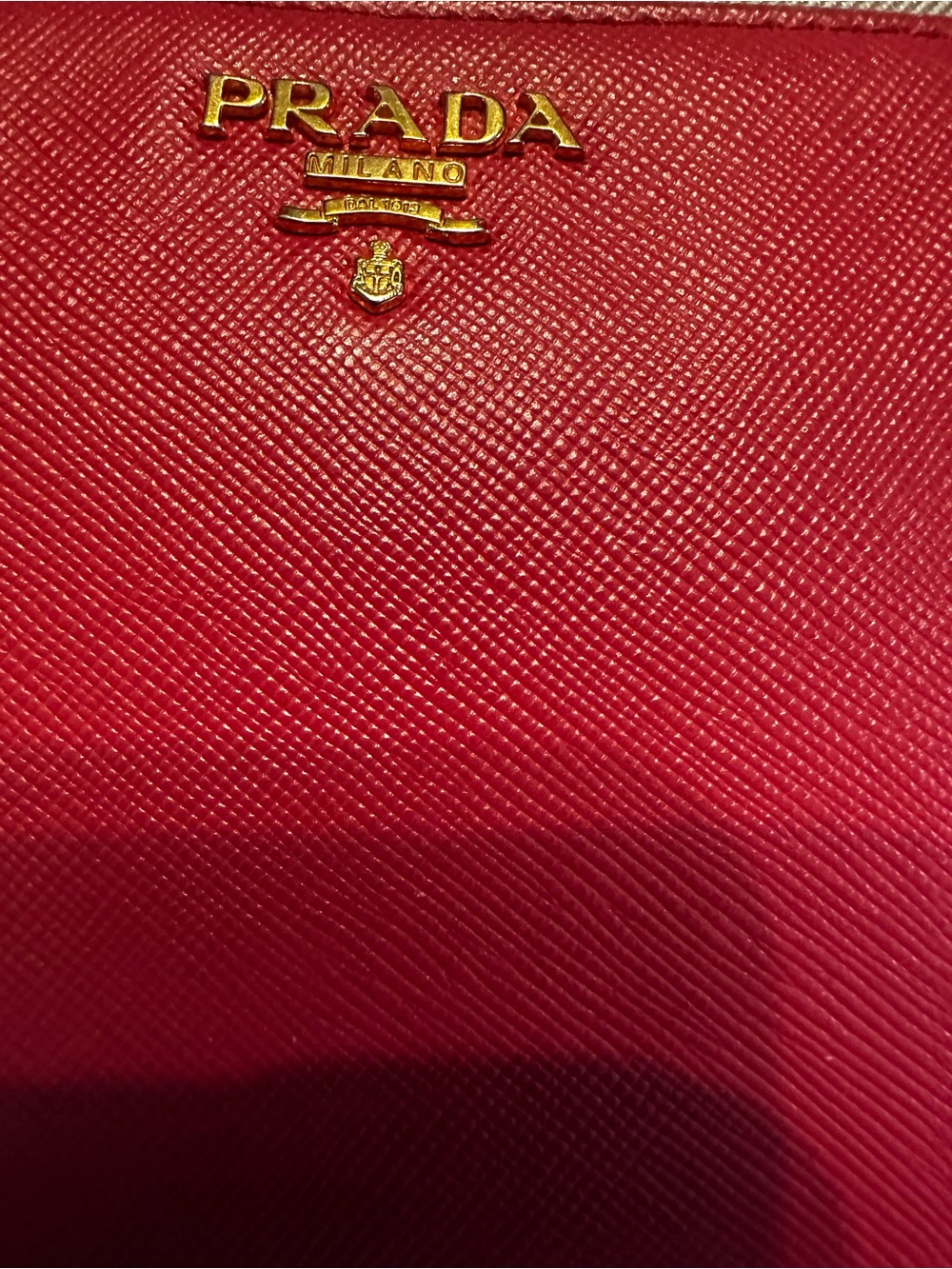 Prada Saffiano Leather Wallet in Peonia Pink - Picture 7 of 10